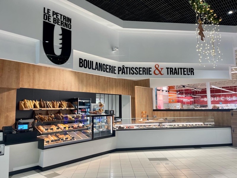 Fabrication et instalation d'une Enseigne intérieur pour la boulangerie du Super U de Bernolsheim près de Brumath