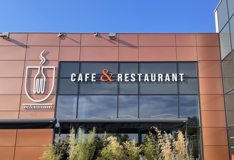 Création et Installation d'une enseigne exterieure pour le Café-Restaurant Super U à Bernolsheim proche de Brumath