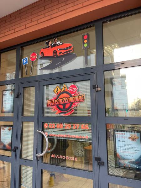 Vitrophanie pose intérieur