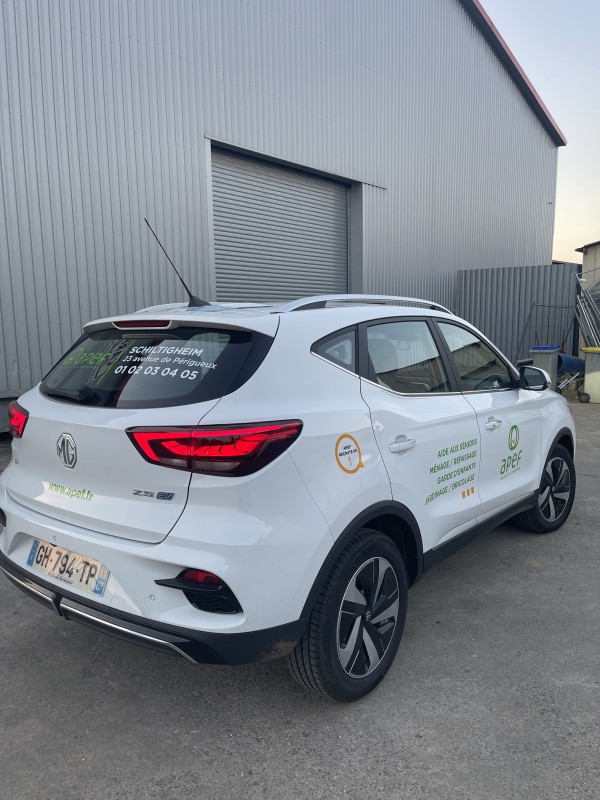 Marquage de véhicule professionnel pour l’entreprise APEF de Bischheim