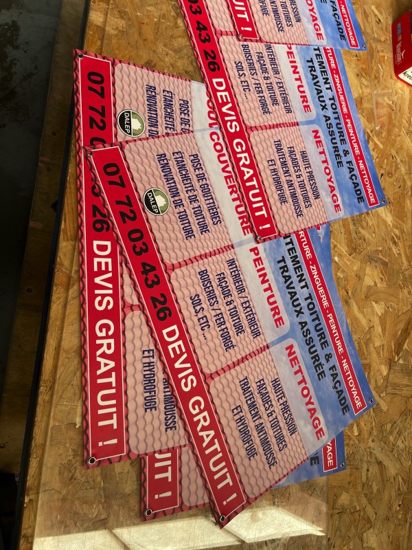 Réalisation graphique et impression grand format de bâches pour chantier à Strasbourg et alontour