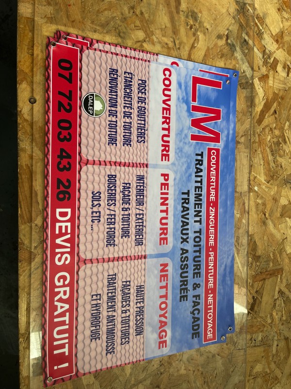 Réalisation graphique et impression grand format de bâches pour chantier à Strasbourg et alontour